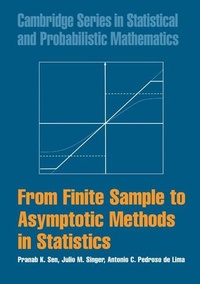 Enlarge image Cover: From Finite Sample to Asymptotic Methods in Statistics - Cambridge University Press