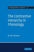 Cover: The Contrastive Hierarchy in Phonology - Cambridge University Press