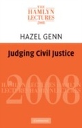Cover: Judging Civil Justice - Cambridge University Press