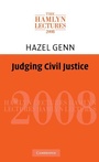 Cover: Judging Civil Justice - Cambridge University Press