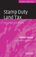 Cover: Stamp Duty Land Tax - Cambridge University Press