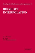 Cover: Birkhoff Interpolation - Cambridge University Press