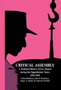 Cover: Critical Assembly - Cambridge University Press