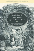 Cover: Introduction to the Art of Singing by Johann Friedrich Agricola - Cambridge University Press