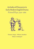 Cover: An Index of Characters in Early Modern English Drama - Cambridge University Press