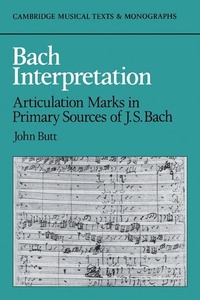 Enlarge image Cover: Bach Interpretation - Cambridge University Press
