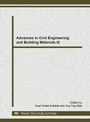 Cover: Advances in Civil Engineering and Building Materials III - Trans Tech Publications Ltd