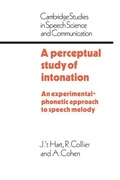 Cover: A Perceptual Study of Intonation - Cambridge University Press