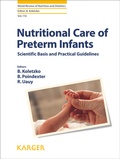 Cover: Nutritional Care of Preterm Infants - S. Karger