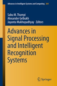 Abbildung von: Advances in Signal Processing and Intelligent Recognition Systems - Springer