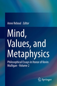 Enlarge image Cover: Mind, Values, and Metaphysics - Springer