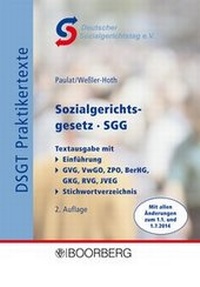 Abbildung von: SGG . Sozialgerichtsgesetz - Boorberg