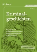 Cover: Kriminalgeschichten - Auer Verlag in der AAP Lehrerwelt GmbH