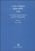 Cover: Latin vulgaire - latin tardif VIII - Georg Olms Verlag