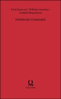 Cover: Hebr&auml;ische Grammatik - Georg Olms Verlag