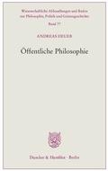Cover: &Ouml;ffentliche Philosophie - Duncker & Humblot