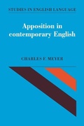Cover: Apposition in Contemporary English - Cambridge University Press