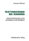 Cover: Textverstehen bei Kindern - VS Verlag f&uuml;r Sozialwissenschaften