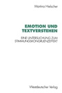 Cover: Emotion und Textverstehen - VS Verlag für Sozialwissenschaften