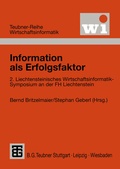 Cover: Information als Erfolgsfaktor - Vieweg+Teubner Verlag