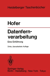 Enlarge image Cover: Datenfernverarbeitung - Springer