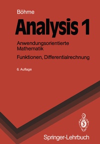 Abbildung von: Analysis 1 - Springer