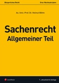 Cover: Sachenrecht Allgemeiner Teil - LexisNexis Verlag ARD ORAC GmbH