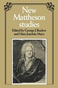 Cover: New Mattheson Studies - Cambridge University Press
