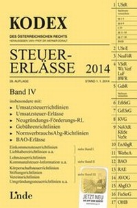 Abbildung von: KODEX Steuer-Erlässe 2014, Band IV - Linde