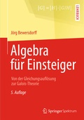 Cover: Algebra f&uuml;r Einsteiger - Springer Spektrum
