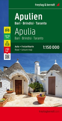 Abbildung von: Apulien, Straßen- und Freizeitkarte 1:150.000, freytag & berndt - Freytag-Berndt und ARTARIA