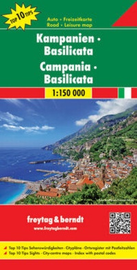 Abbildung von: Kampanien - Basilicata, Autokarte 1:150.000, Top 10 Tips - Freytag-Berndt und ARTARIA
