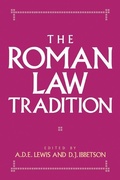 Cover: The Roman Law Tradition - Cambridge University Press