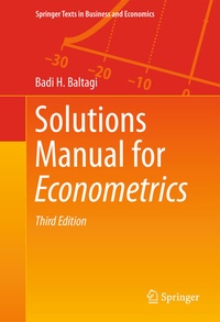 Enlarge image Cover: Solutions Manual for Econometrics - Springer