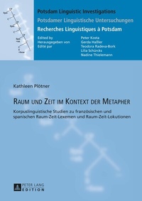 Abbildung von: Raum und Zeit im Kontext der Metapher - Peter Lang Verlag