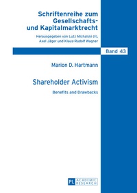 Abbildung von: Shareholder Activism - Peter Lang Verlag