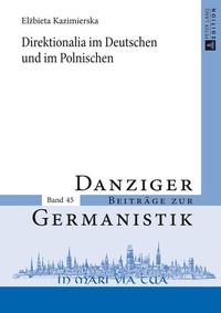 Abbildung von: Direktionalia im Deutschen und im Polnischen - Peter Lang Verlag