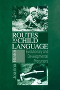 Cover: Routes to Child Language - Cambridge University Press