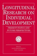 Cover: Longitudinal Research on Individual Development - Cambridge University Press