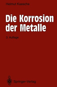 Abbildung von: Die Korrosion der Metalle - Springer