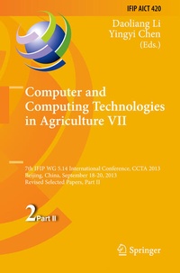Enlarge image Cover: Computer and Computing Technologies in Agriculture VII - Springer