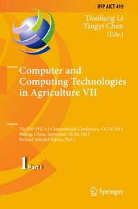 Enlarge image Cover: Computer and Computing Technologies in Agriculture VII - Springer
