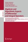 Cover: Algebraic and Algorithmic Aspects of Differential and Integral Operators - Springer