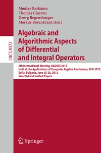 Abbildung von: Algebraic and Algorithmic Aspects of Differential and Integral Operators - Springer