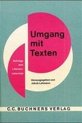 Cover: Umgang mit Texten - Buchner, C.C.