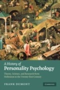 Cover: A History of Personality Psychology - Cambridge University Press