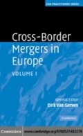 Cover: Cross-Border Mergers in Europe: Volume 1 - Cambridge University Press