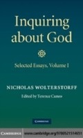Cover: Inquiring about God: Volume 1, Selected Essays - Cambridge University Press