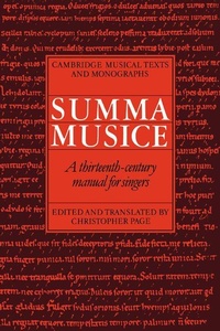 Enlarge image Cover: Summa Musice - Cambridge University Press