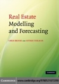 Cover: Real Estate Modelling and Forecasting - Cambridge University Press
